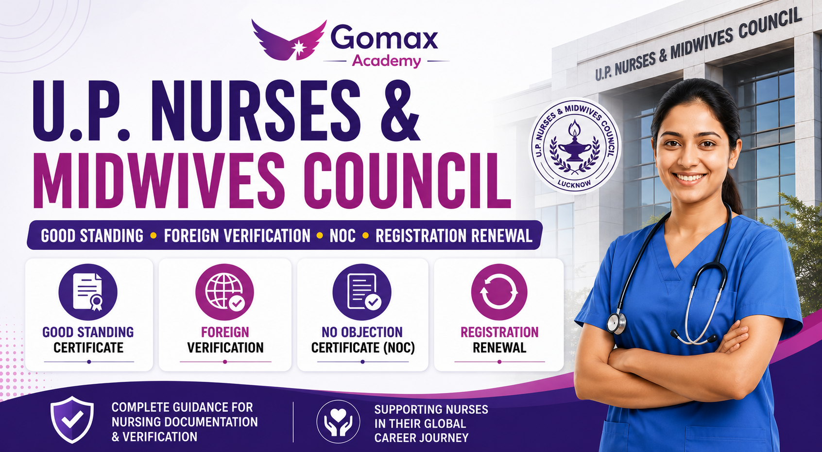 U.P. Nurses & Midwives Council : Good standing, Foreign Verification, NOC and Registration Renewal: